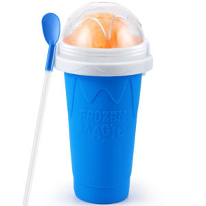 professional slushy maker cup with straw diy magic squeeze cup for milkshakes and slushies