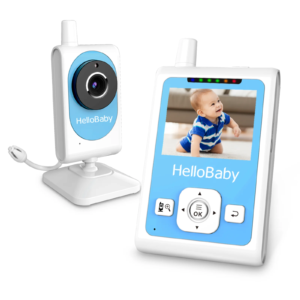 baby monitor hb26 video baby monitor with 2.4 inch screen, night vision, temperature sensor, vox mode, one way talk
