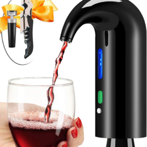 wine aerator electric wine decanter best sellers one touch red white wine accessories aeration work with wine opener for beginner enthusiast spout pourer great mothers day gift for mom