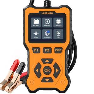 car battery tester 12v 24v load tester,100 2000cca automotive alternator tester battery analyzer digital charg system scan tool crank system tester for truck marine motorcycle suv boat.