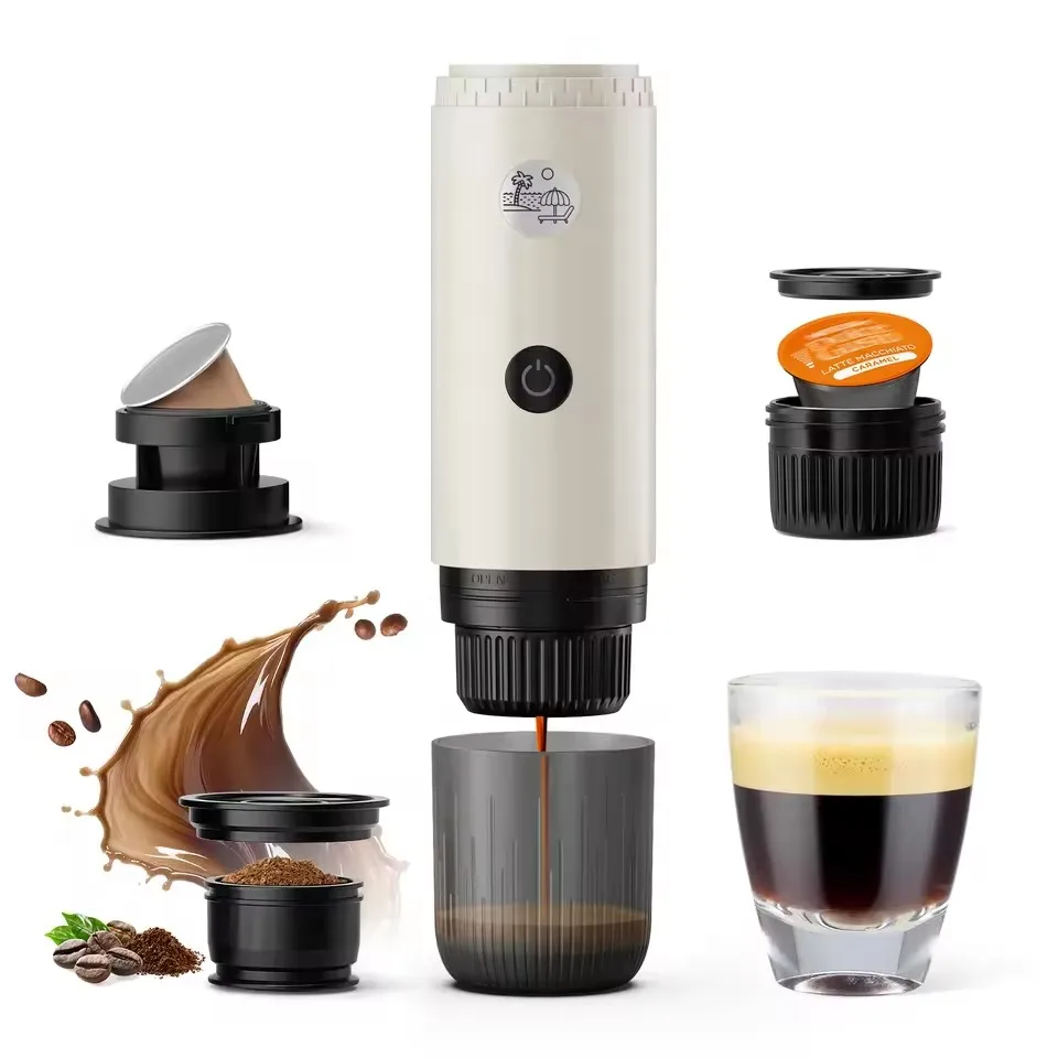 portable 3 in 1 espresso machine: travel coffee maker for camping, hiking, and office use with usb c self heating feature portable 3 in 1 espresso machine: travel coffee maker for camping, hiking, and office use with usb c self heating feature