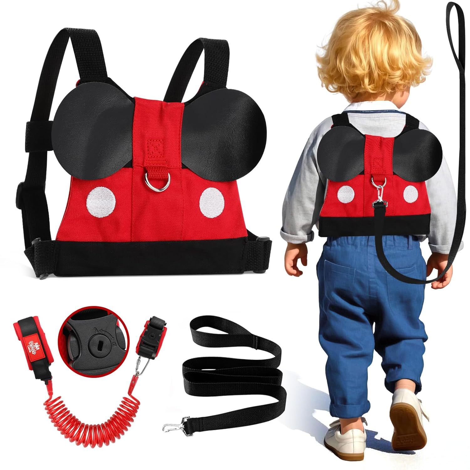 toddler walking safety harness with leash mickey design toddler walking safety harness with leash mickey design
