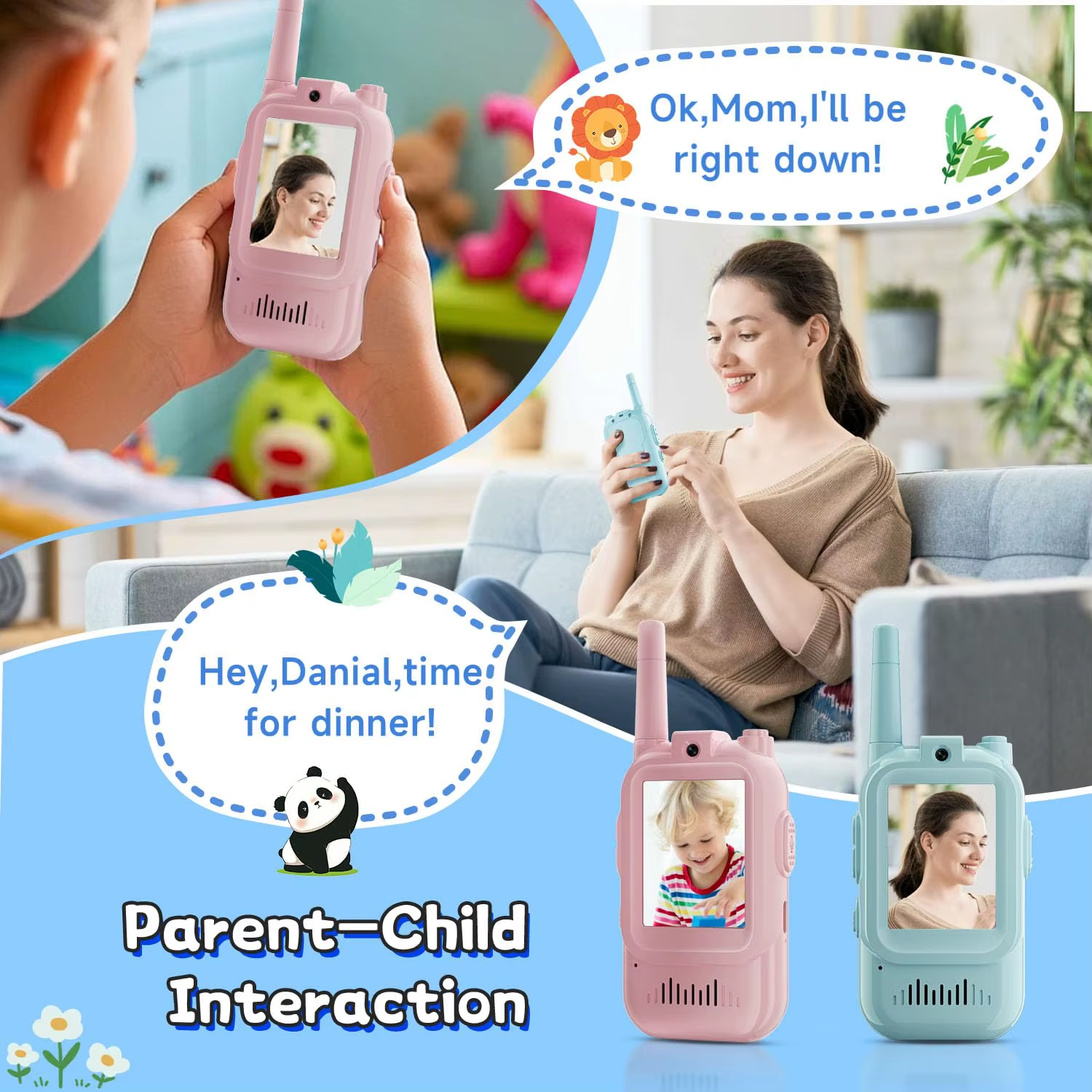 2pcs video walkie talkies for kids rechargeable toddler toys for indoor camping travel birthday gfits for kids ages 3 12 2pcs video walkie talkies for kids rechargeable toddler toys for indoor camping travel birthday gfits for kids ages 3 12