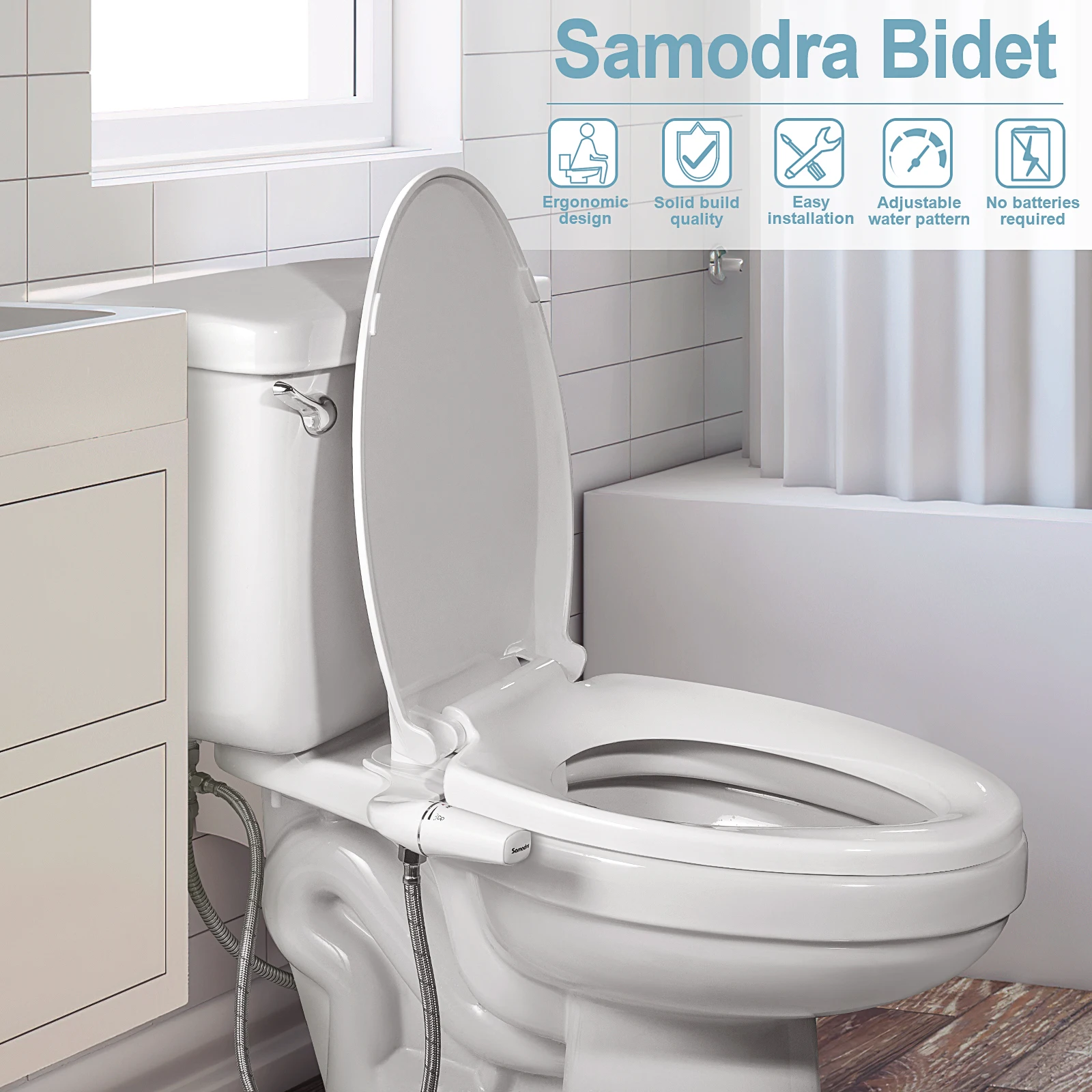 ultra slim dual nozzle bidet attachment for toilet seat with adjustable water pressure non electric design ultra slim dual nozzle bidet attachment for toilet seat with adjustable water pressure non electric design