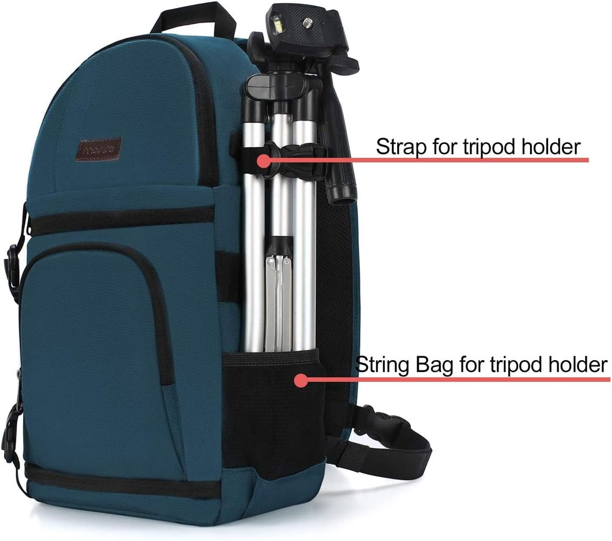 professional camera sling bag for dslr, slr, and mirrorless cameras shockproof photography backpack with tripod holder and removable modular inserts, compatible with canon, nikon, sony, and fuji deep teal professional camera sling bag for dslr, slr, and mirrorless cameras shockproof photography backpack with tripod holder and removable modular inserts, compatible with canon, nikon, sony, and fuji deep teal