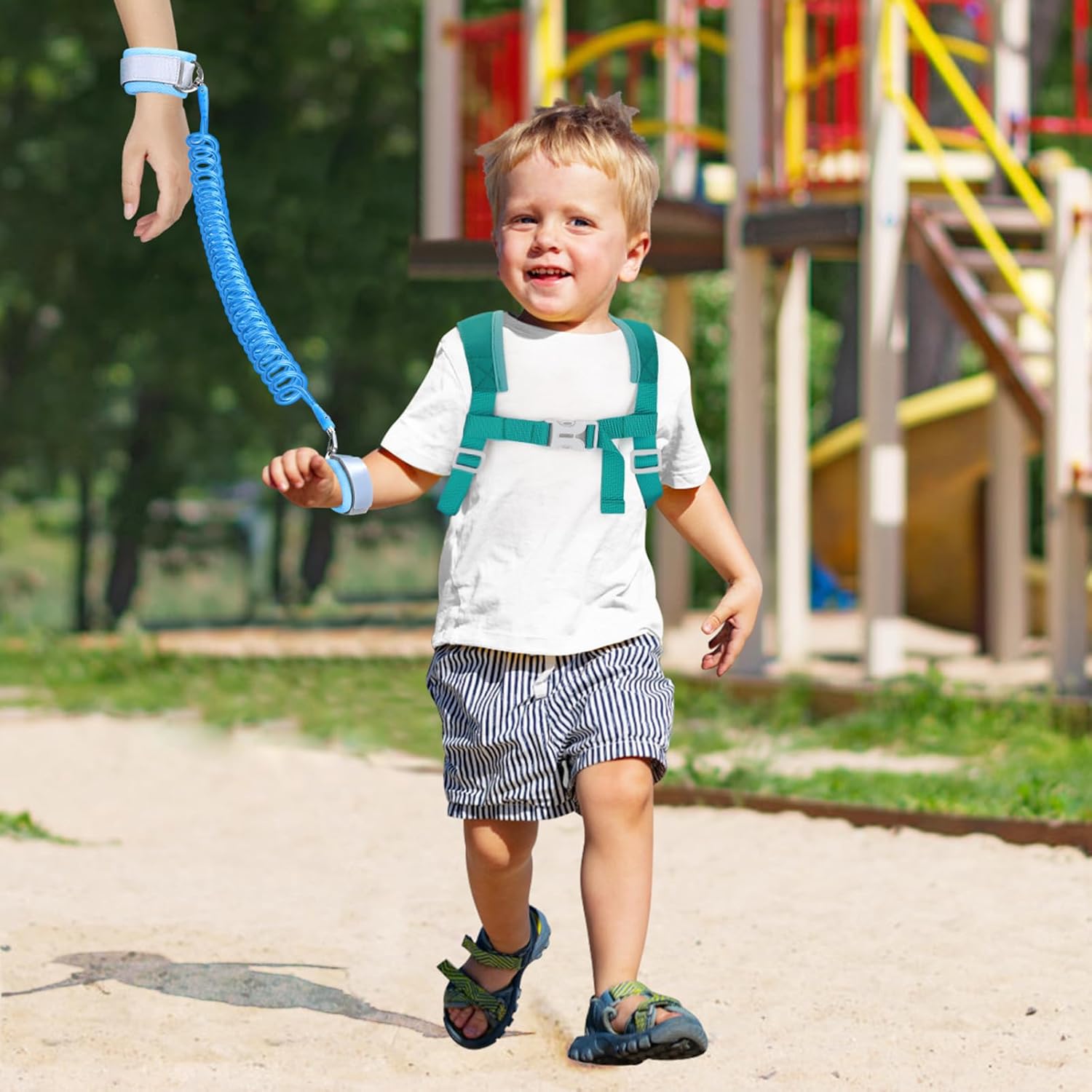 toddler harness leash with anti lost wrist link cute triceratops walking assistant strap for outdoor activities toddler harness leash with anti lost wrist link cute triceratops walking assistant strap for outdoor activities