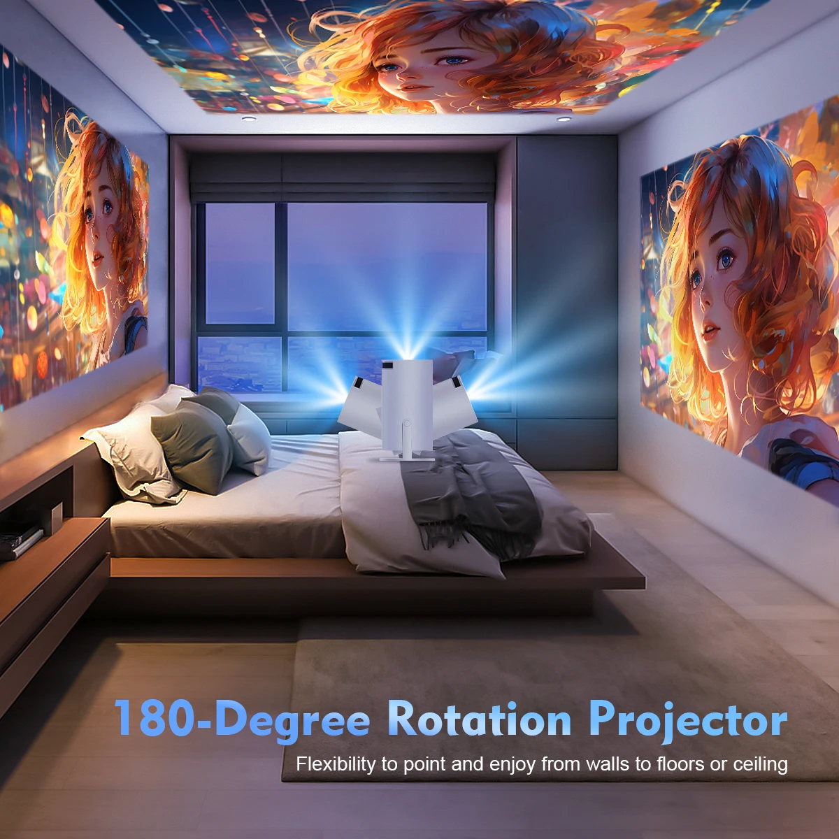hy300 pro 8k android projector with dual wifi 6, 290 ansi lumens brightness, allwinner h726 processor, bluetooth 5.4, 1080p, and 1280x720 resolution for home cinema and outdoor applications hy300 pro 8k android projector with dual wifi 6, 290 ansi lumens brightness, allwinner h726 processor, bluetooth 5.4, 1080p, and 1280x720 resolution for home cinema and outdoor applications