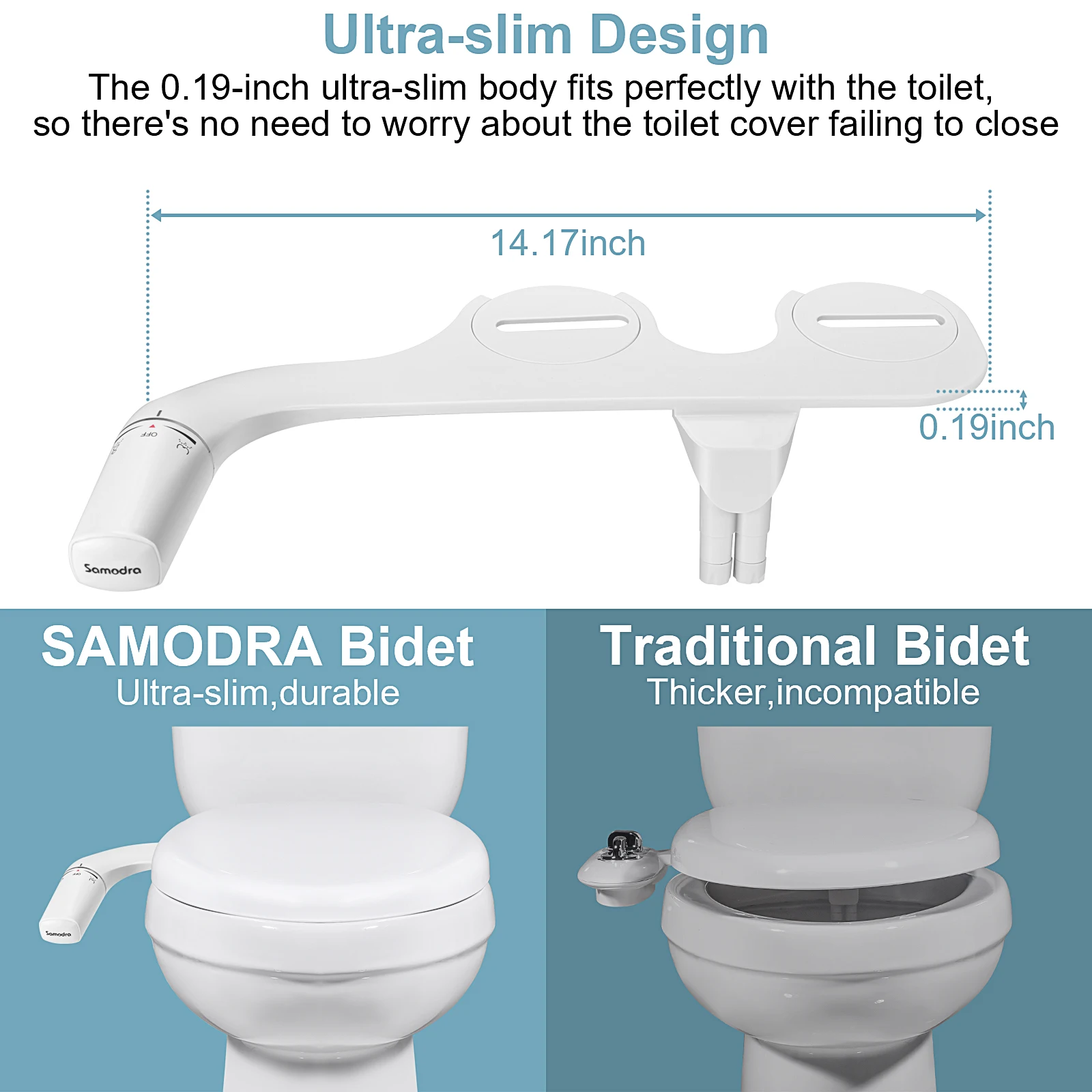 ultra slim dual nozzle bidet attachment for toilet seat with adjustable water pressure non electric design ultra slim dual nozzle bidet attachment for toilet seat with adjustable water pressure non electric design