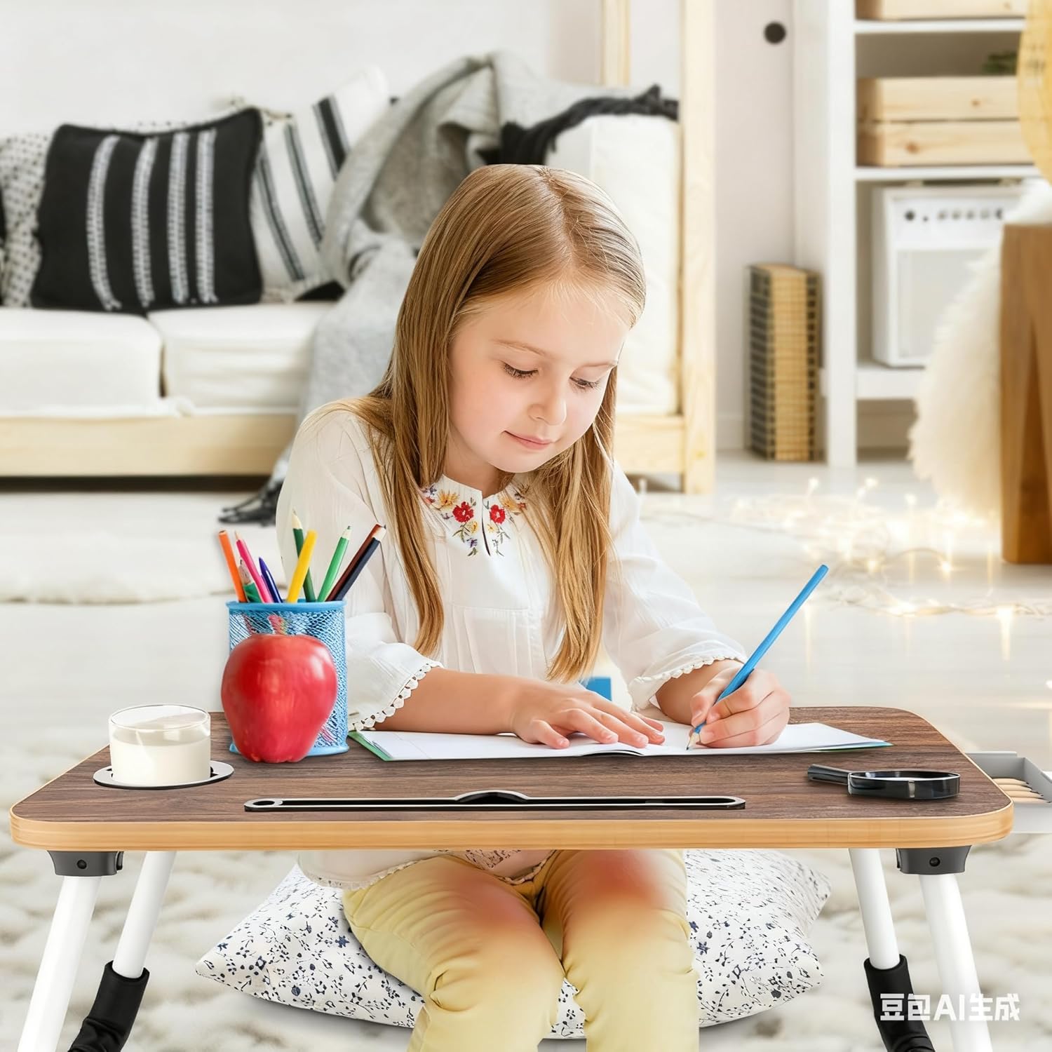 portable foldable laptop bed desk with storage drawer and cup holder lap desk laptop stand tray table for eating, reading and working portable foldable laptop bed desk with storage drawer and cup holder lap desk laptop stand tray table for eating, reading and working