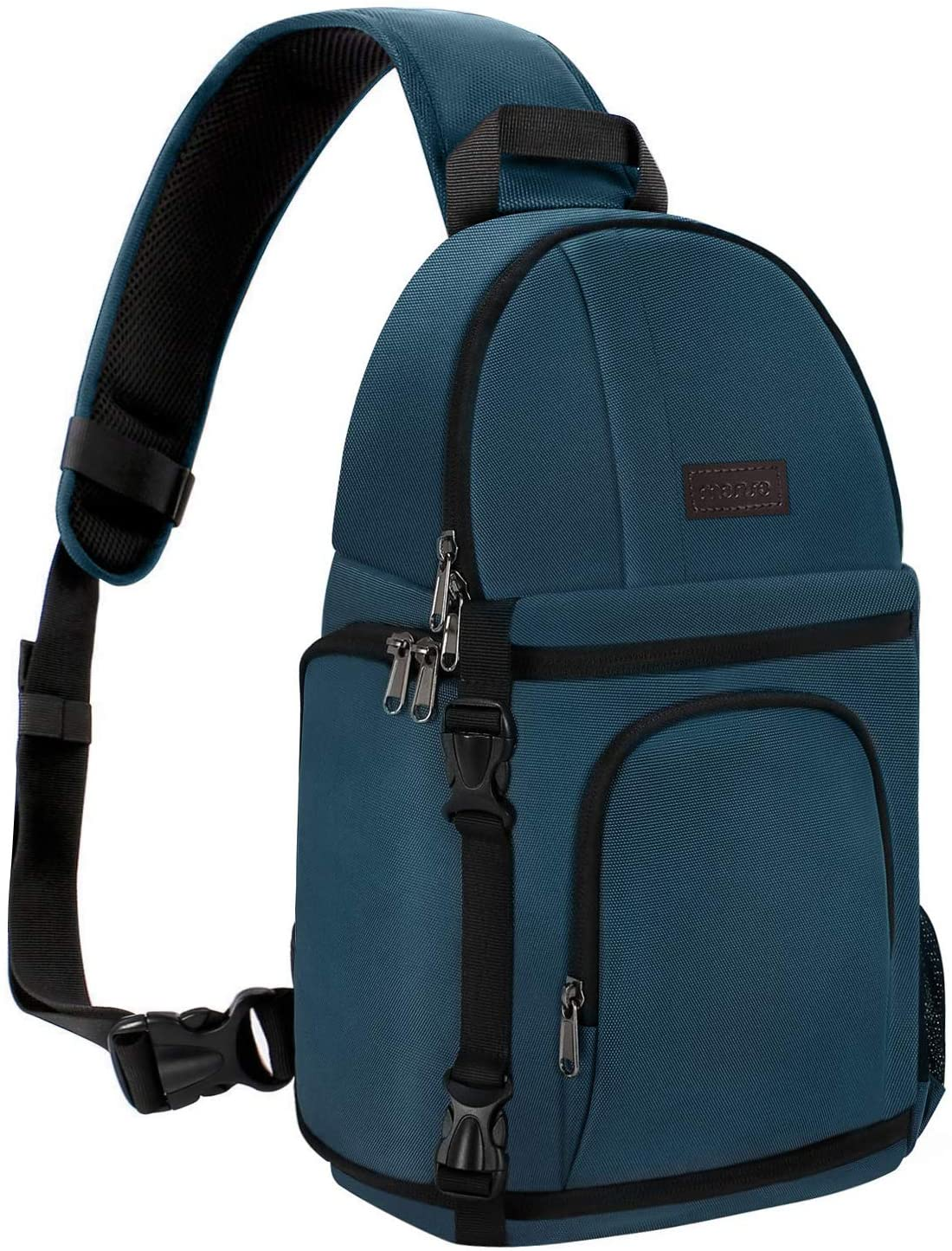 professional camera sling bag for dslr, slr, and mirrorless cameras shockproof photography backpack with tripod holder and removable modular inserts, compatible with canon, nikon, sony, and fuji deep teal professional camera sling bag for dslr, slr, and mirrorless cameras shockproof photography backpack with tripod holder and removable modular inserts, compatible with canon, nikon, sony, and fuji deep teal