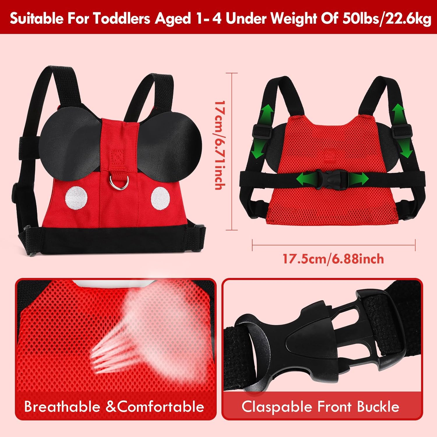 toddler walking safety harness with leash mickey design toddler walking safety harness with leash mickey design