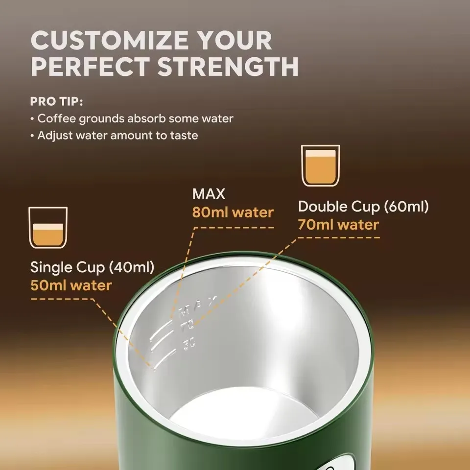 portable 3 in 1 espresso machine: travel coffee maker for camping, hiking, and office use with usb c self heating feature portable 3 in 1 espresso machine: travel coffee maker for camping, hiking, and office use with usb c self heating feature