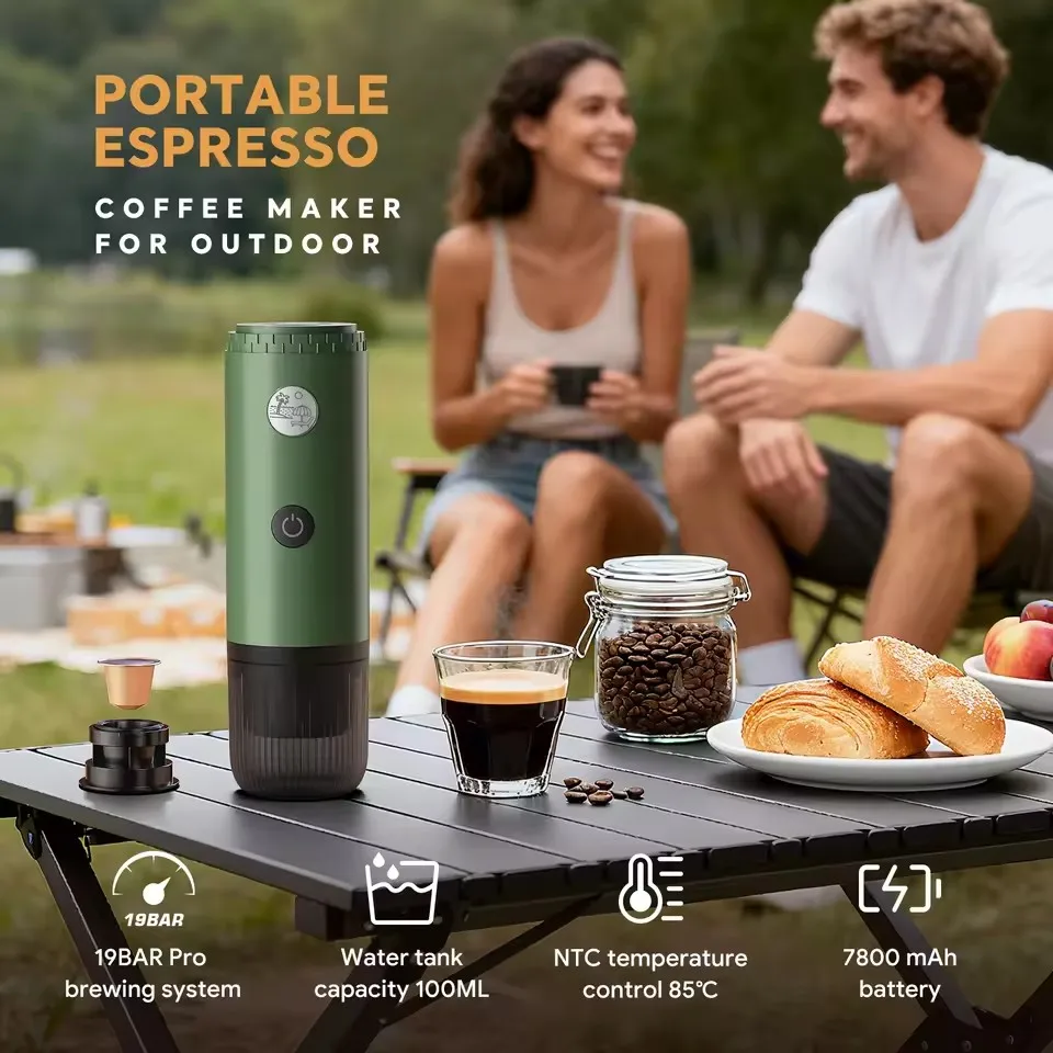 portable 3 in 1 espresso machine: travel coffee maker for camping, hiking, and office use with usb c self heating feature portable 3 in 1 espresso machine: travel coffee maker for camping, hiking, and office use with usb c self heating feature